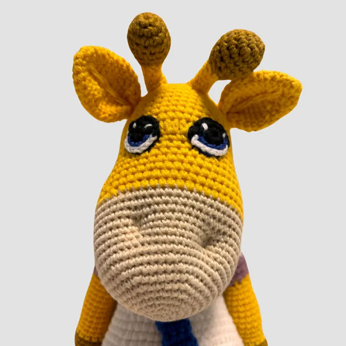Uretti - Ahmet 3816   Amigurumi Örgü Oyuncak  Zürafa 38 Cm - Sarı