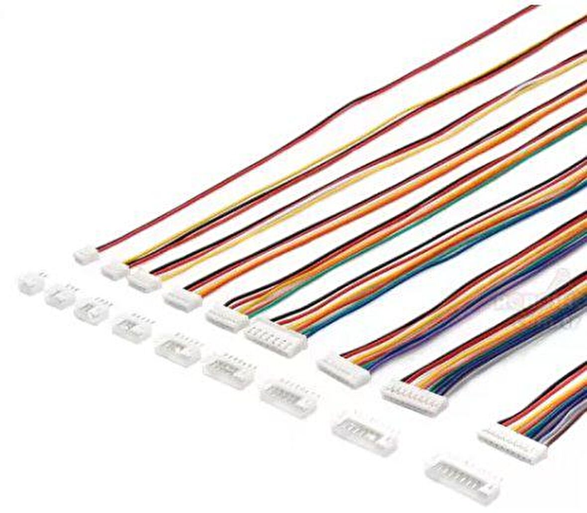 PH 2.0mm 6pin 30cm Kablolu Konnektör (Beyaz) Takım x 1 adet