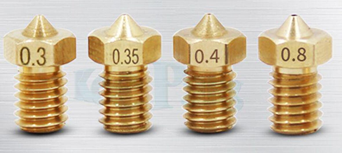 3D Printer / Yazıcı Extruder V5 V6 Nozzle M6 diş - 0,8mm (1.75) 1 Adet