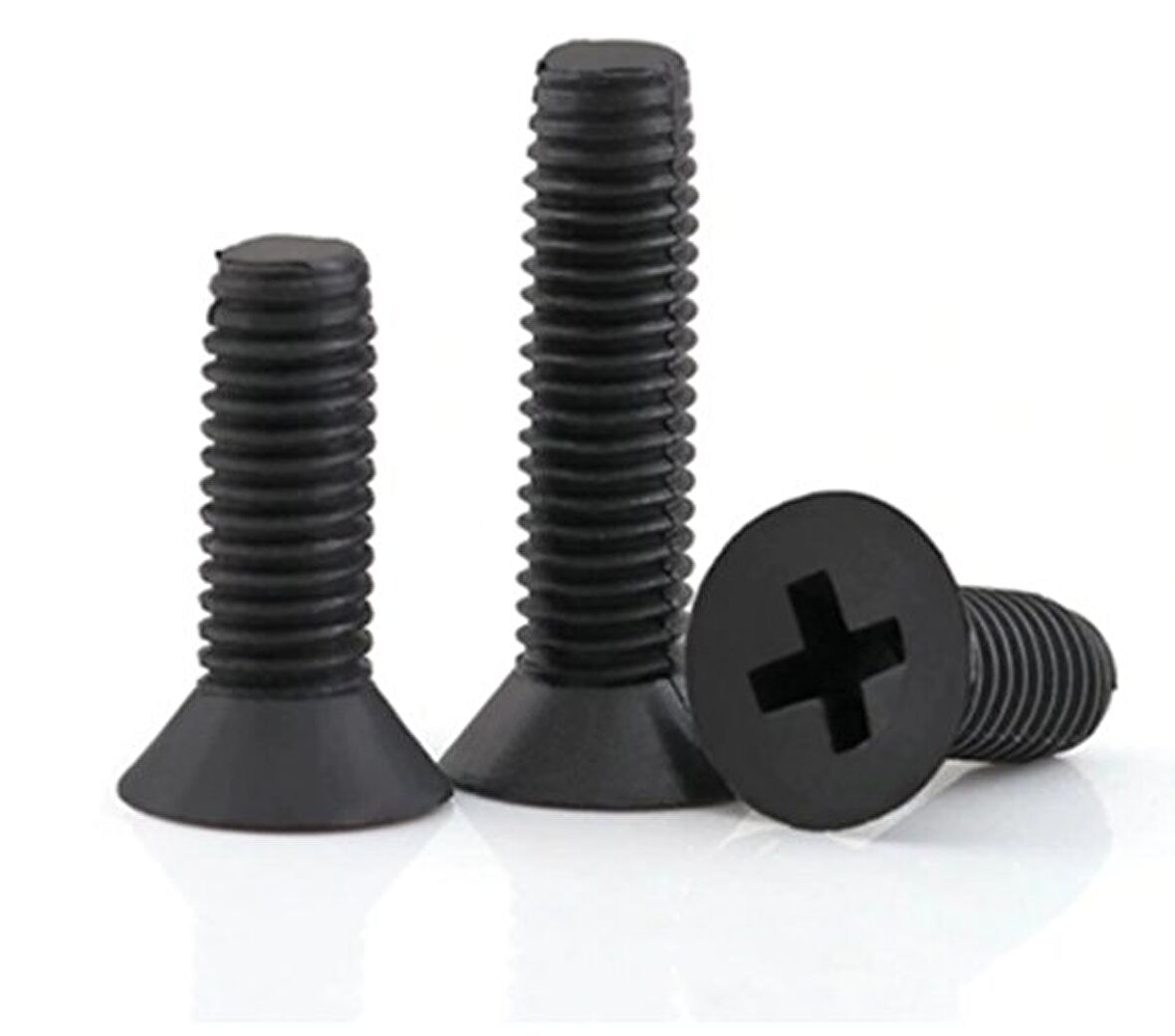 M3 X 12Mm Düz Başlı Plastik Civata Vida Siyah X 5 Adet (rf008)