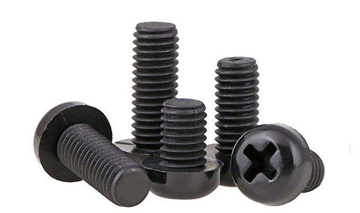 M3 x 6mm Plastik Civata Vida SiYAH x 5 adet