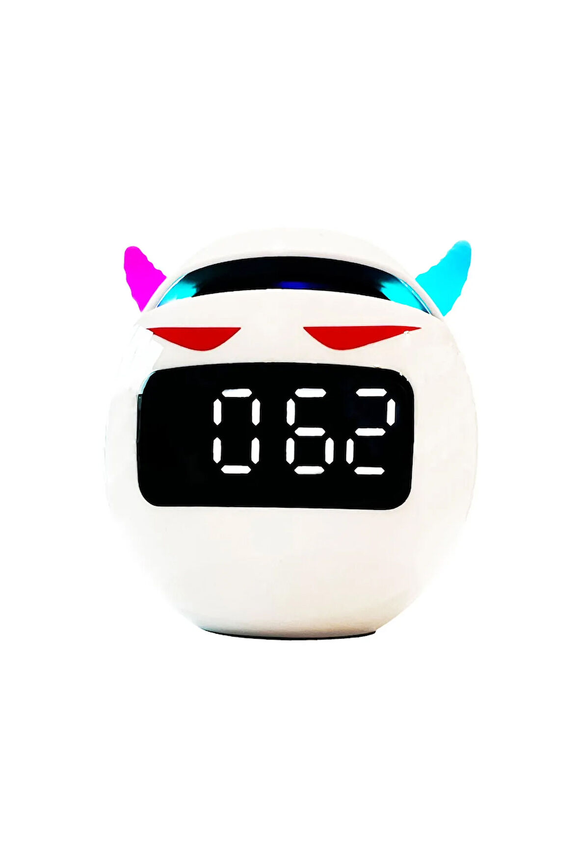 LED digital alarm saat özellik saat göstergesi tam ekran mini hoparlör(FM radyo-6W-2000mah büyük güç