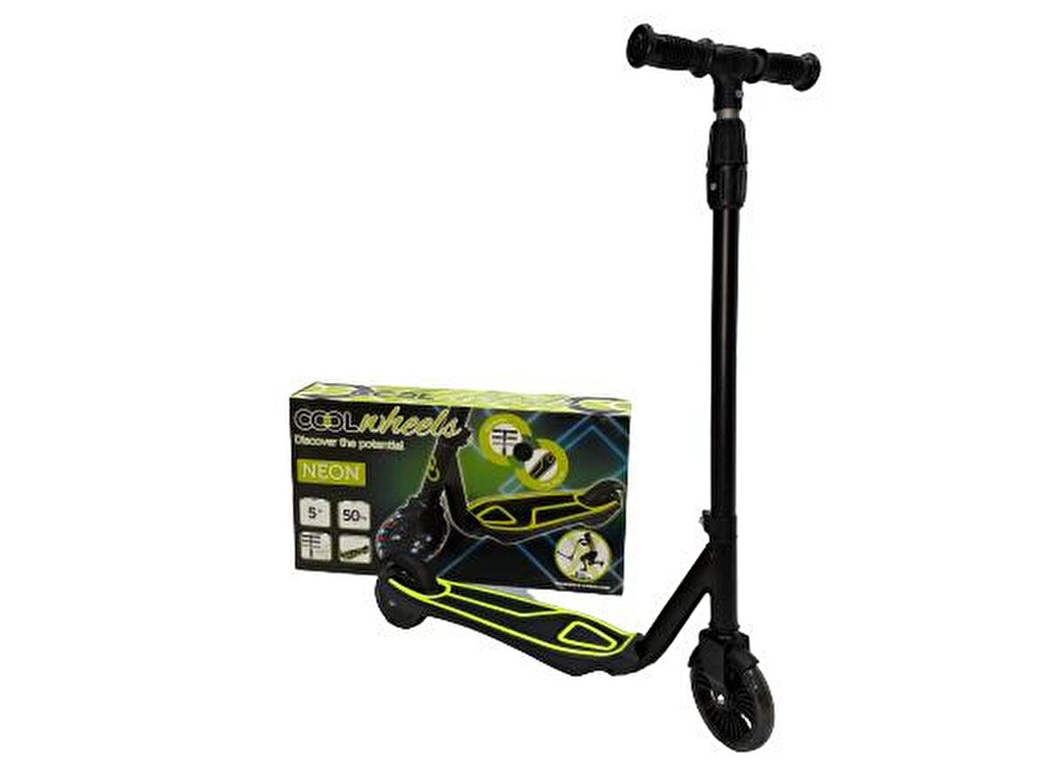 COOL WHEELS 5 YAŞ VE ÜZERİ 50KG 2 TEKERLEKLİ  IŞIKLI YEŞİL ÇOCUK SCOOTER