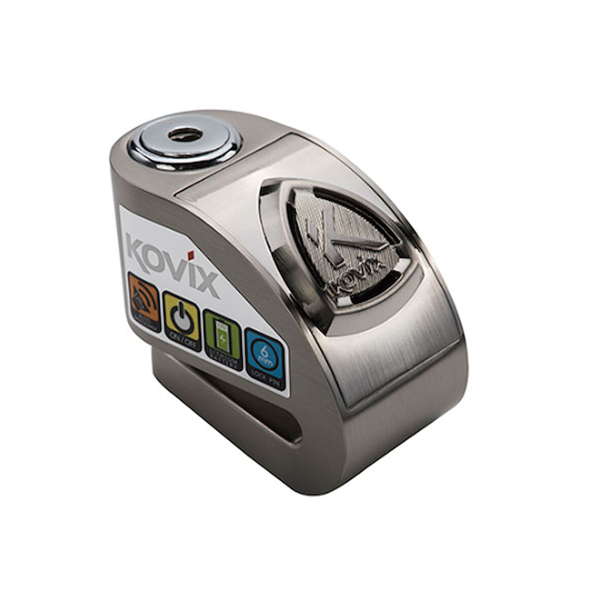 KOVIX KD6-BM ALARMLI DİSK KİLİT GRİ