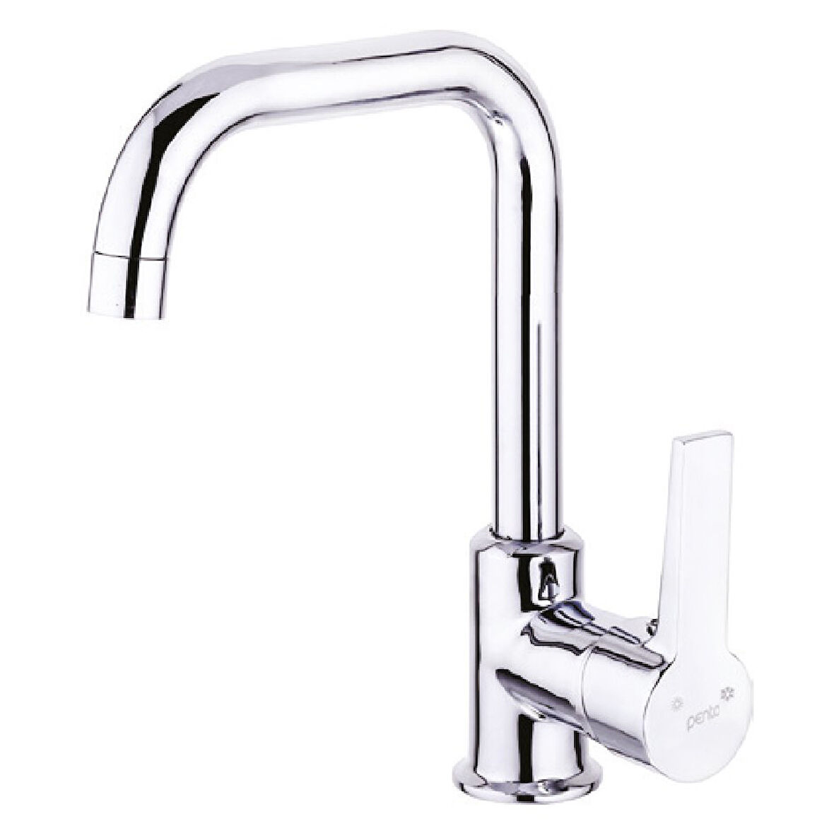 Penta Agena Krom Yüksek Lavabo Bataryası P903 – L Borulu, Şık Tasarım, Su Tasarruflu Banyo Bataryası