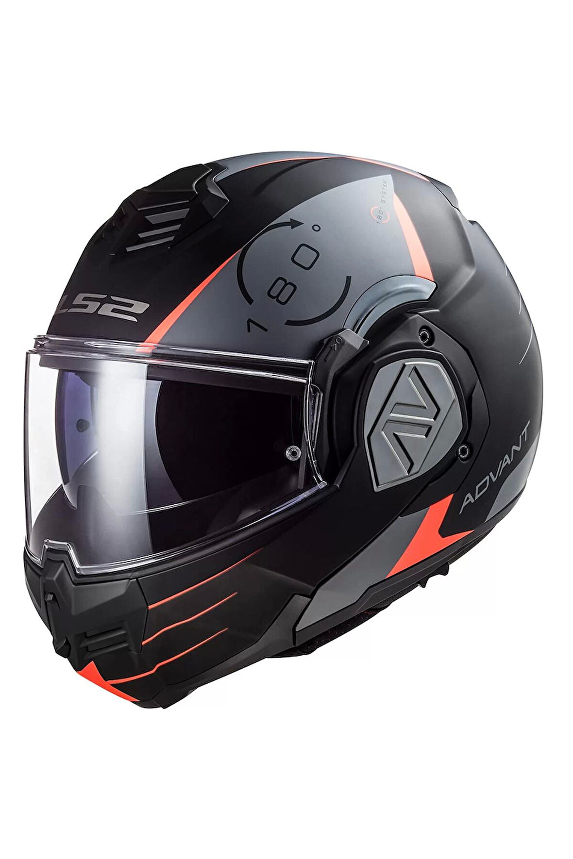 LS2 Advant Codex Mat Siyah-Tıtanıum Kask M Beden