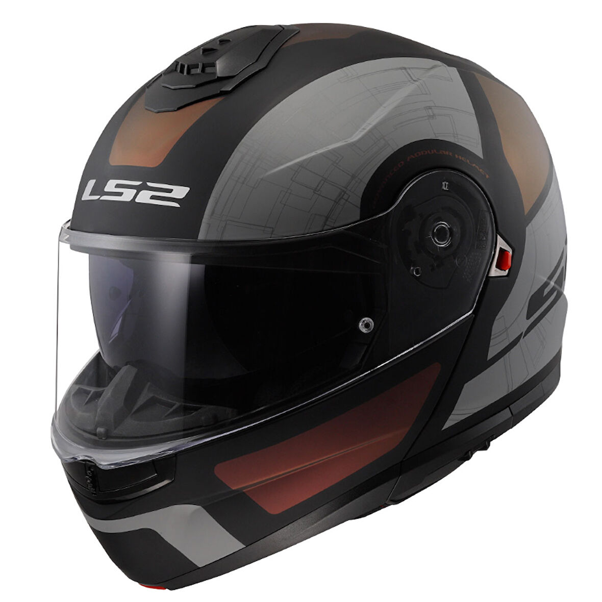 LS2 STROBE 2 ORION M.SİYAH-MOR-MAVİ KASK XXL