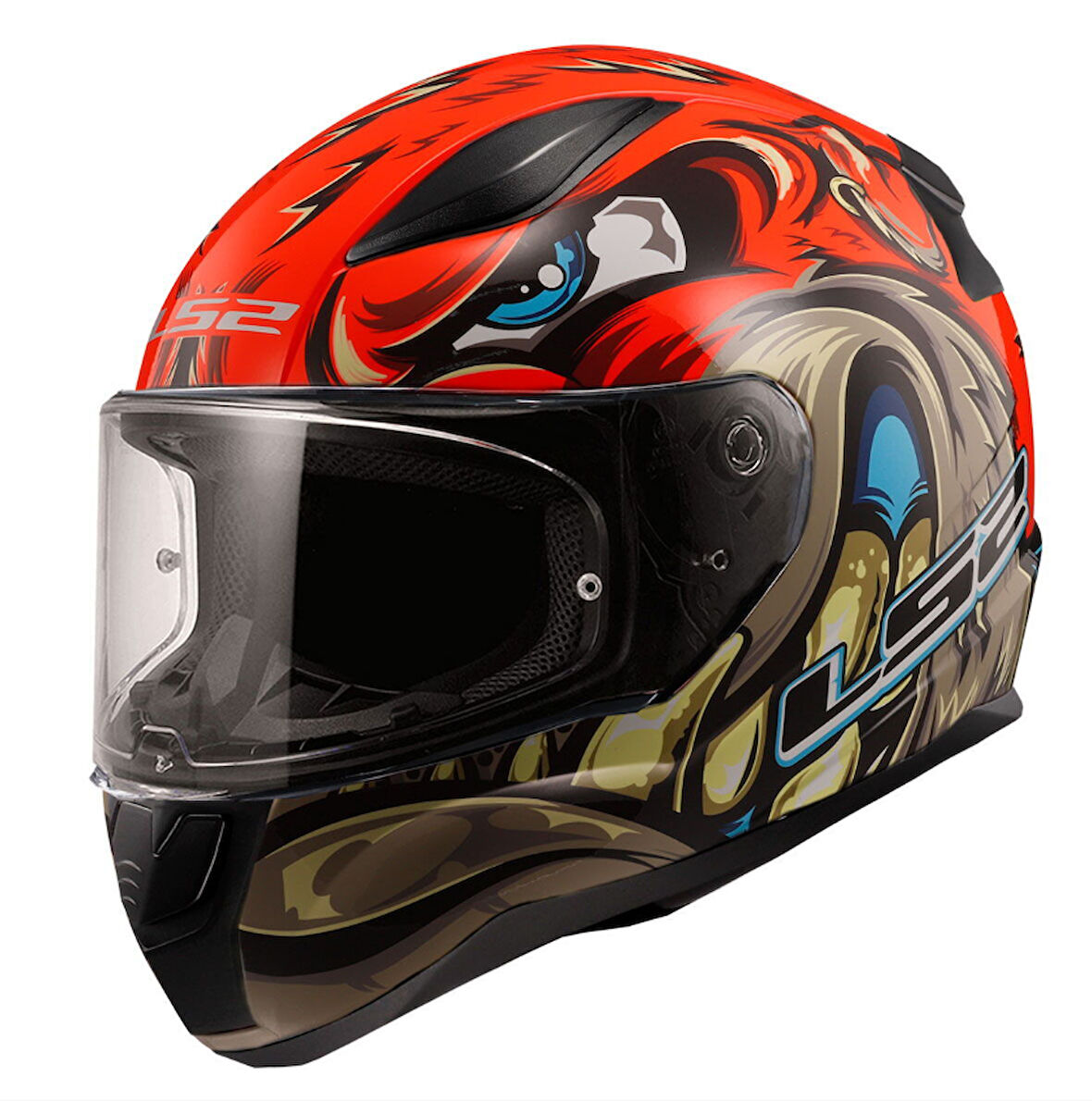 LS2 RAPID 2 SPOX KIRMIZI-GRİ KASK M