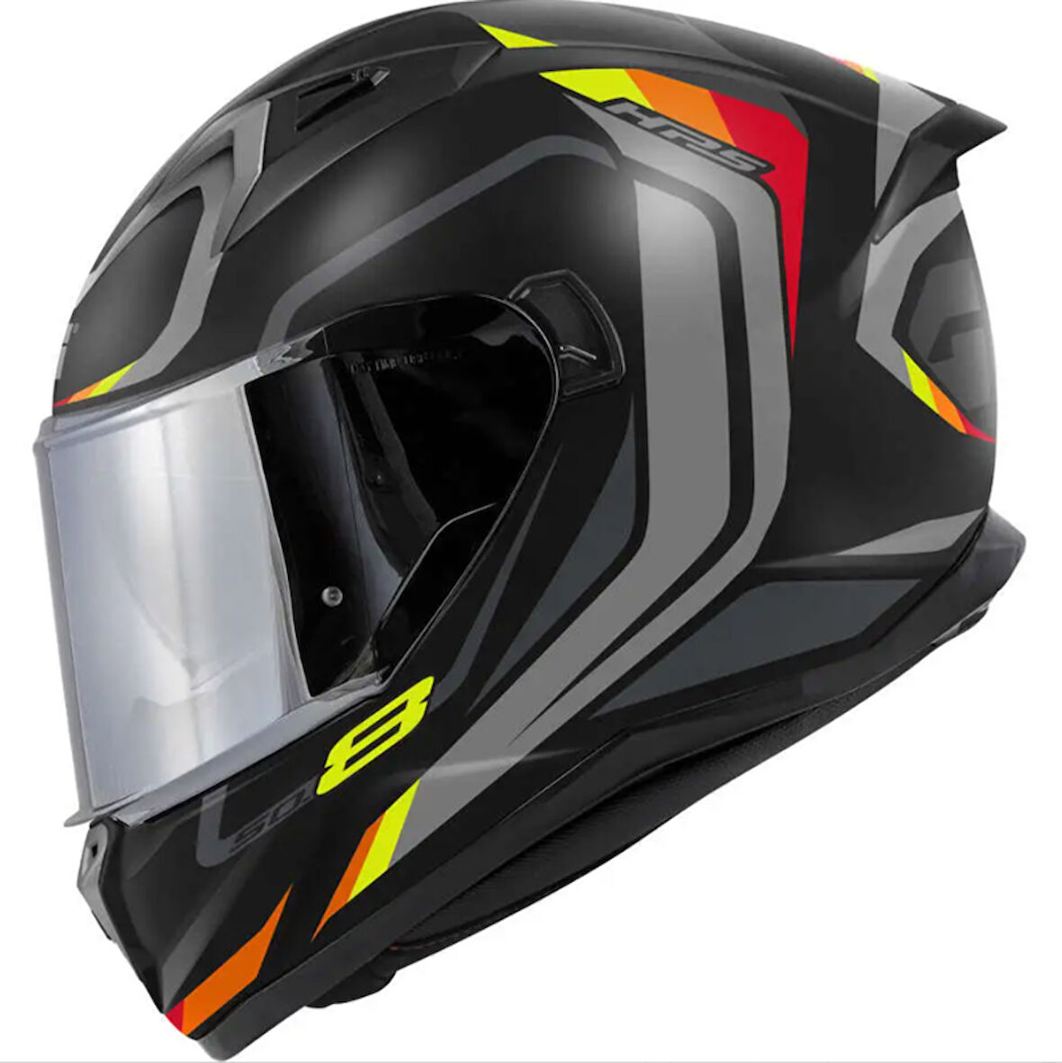 GIVI MAT SİYAH GRİ KIRMIZI KASK XXL