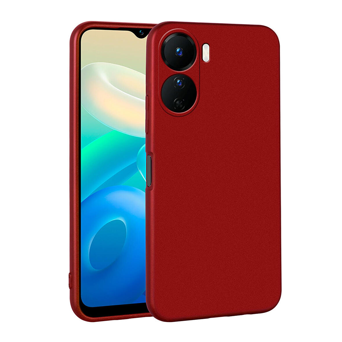 Gpack Vivo Y16 Kılıf Kamera Korumalı Premier Mat Silikon