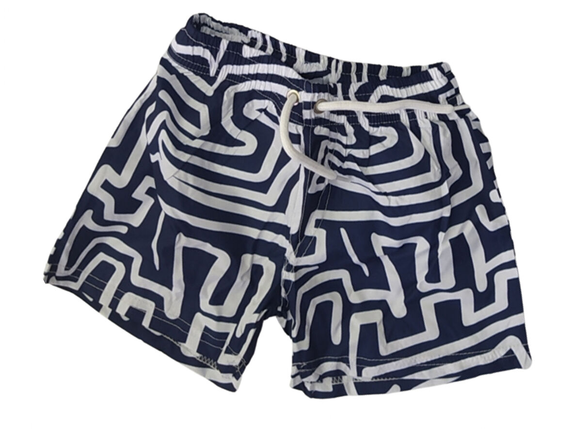 ÇİZGİ DESENLİ ERKEK DENİZ ŞORTU