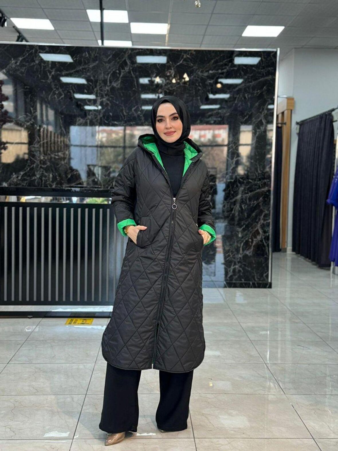 İçi Renkli Mont Benetton Beden 3-44