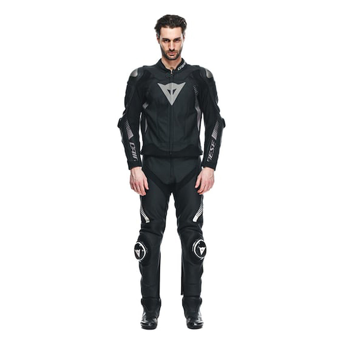 Dainese Super Speed 4 Black Matt Charcoal Gray Deri Mont