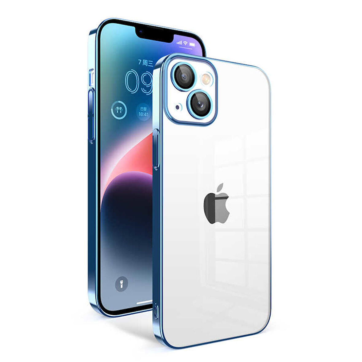 Gpack Apple iPhone 13 Kılıf Kamera Korumalı Garaj Electroplated PC Sert Kapak