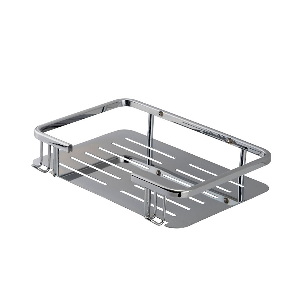 Line Bathroom Duş Malzemelik Şampuanlık Düz 150X220 Krom