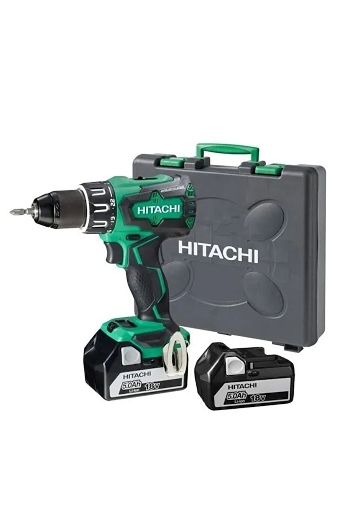 Hitachi Dv18dbsl 18volt/5.0ah Li-ion Çift Akülü Kömürsüz Profesyo