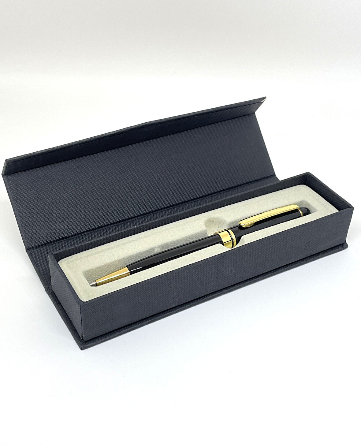 Goldline Serisi Premium İmza Kalemi - Siyah & Altın Detaylı