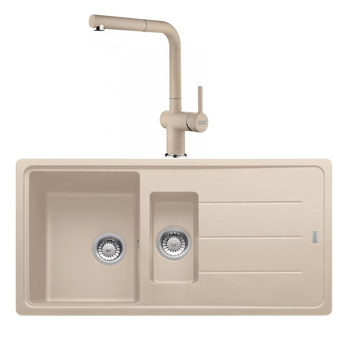 Franke Basis BFG 651 Avena Granit Evye - Active Plus Doccia 2.0 Avena Batarya Set