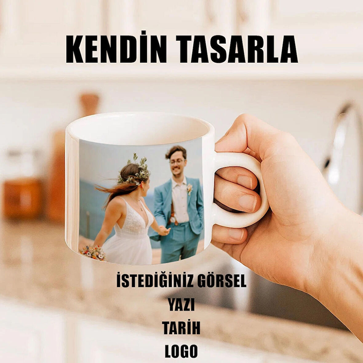 Kendin Tasarla Kişiye Özel Motto Fincan Kupa Bardak