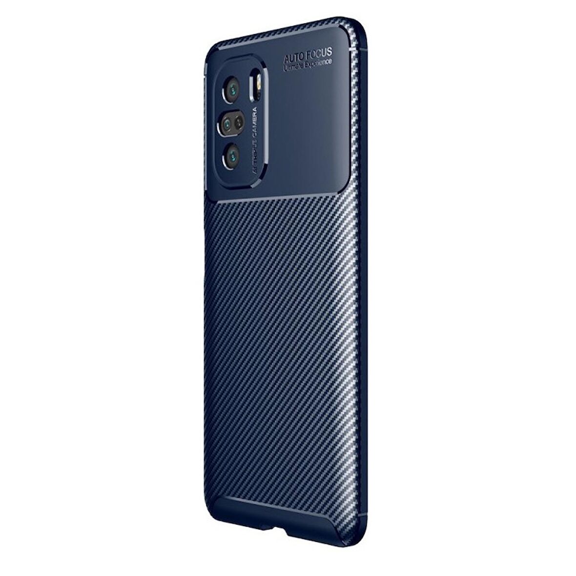 Smcase Xiaomi Mi 11i Kılıf Lüks Kamera Korumalı Karbon Silikon  Nano Ekran Koruyucu