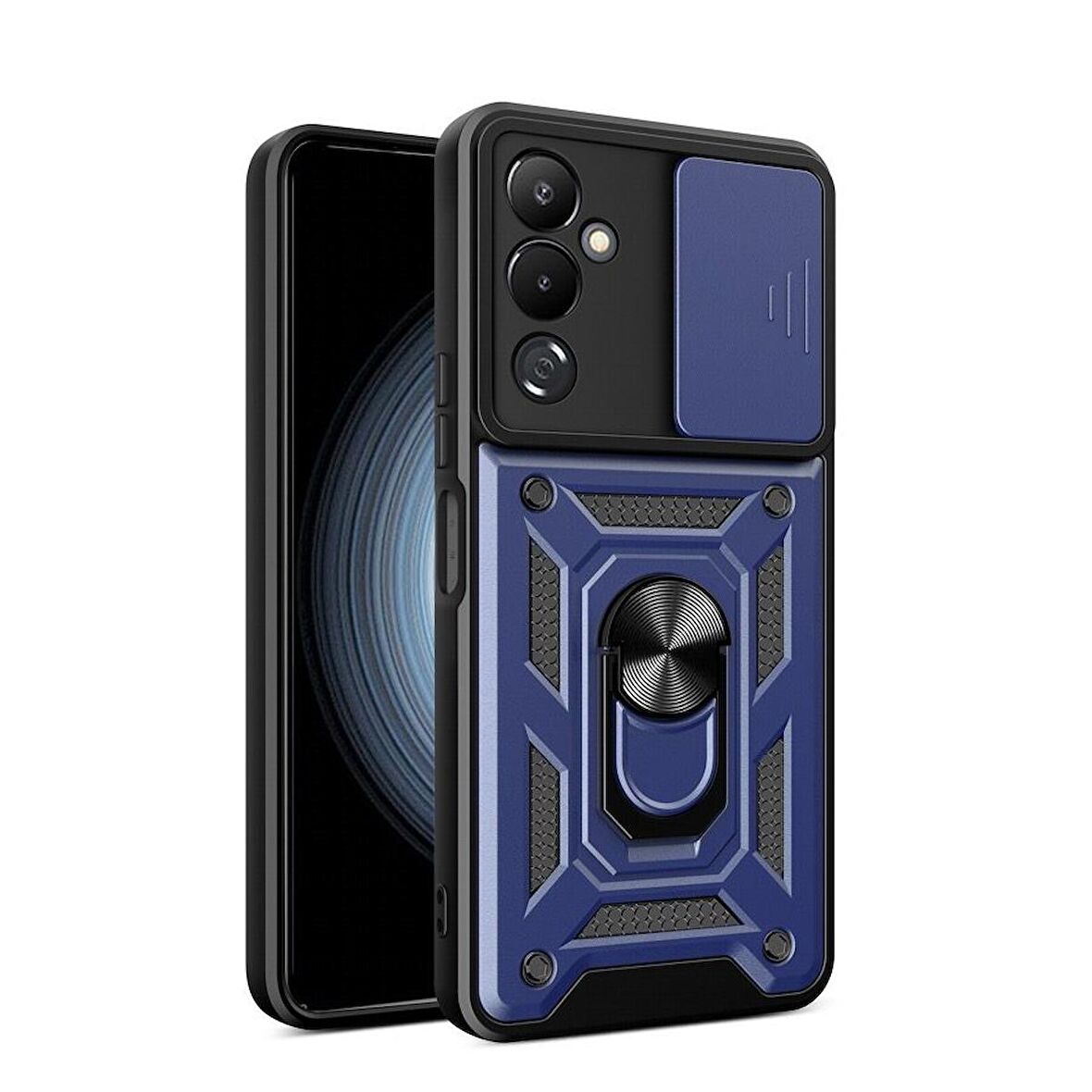Gpack Tecno Pova Neo 2 Kılıf Sert Silikon Tank Aramid Sürgülü Vega Yüzüklü