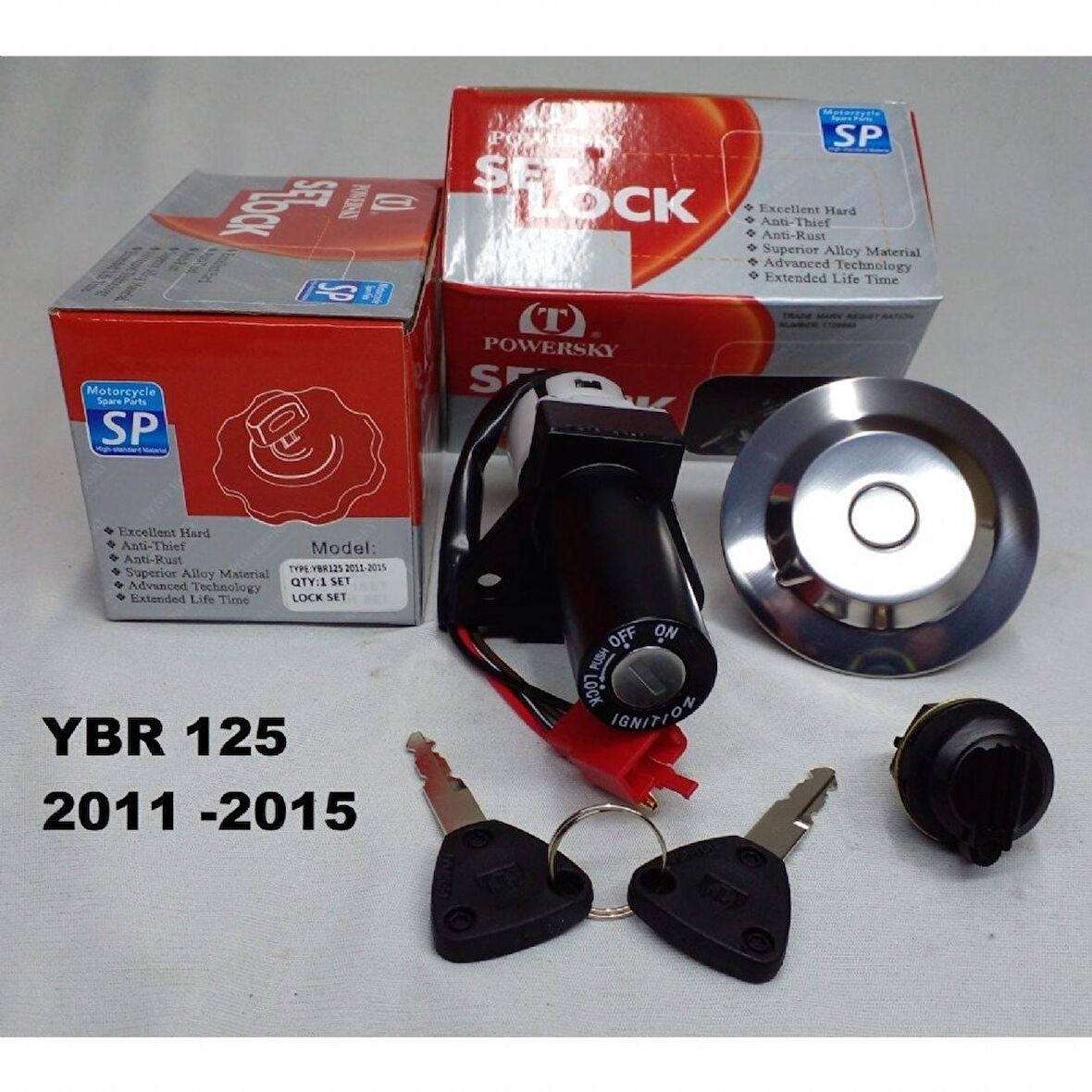 YAMAHA YBR 125 ESD 2011-2015 KONTAK SETİ DEPO KAPAK DAHİL ARASMOTO