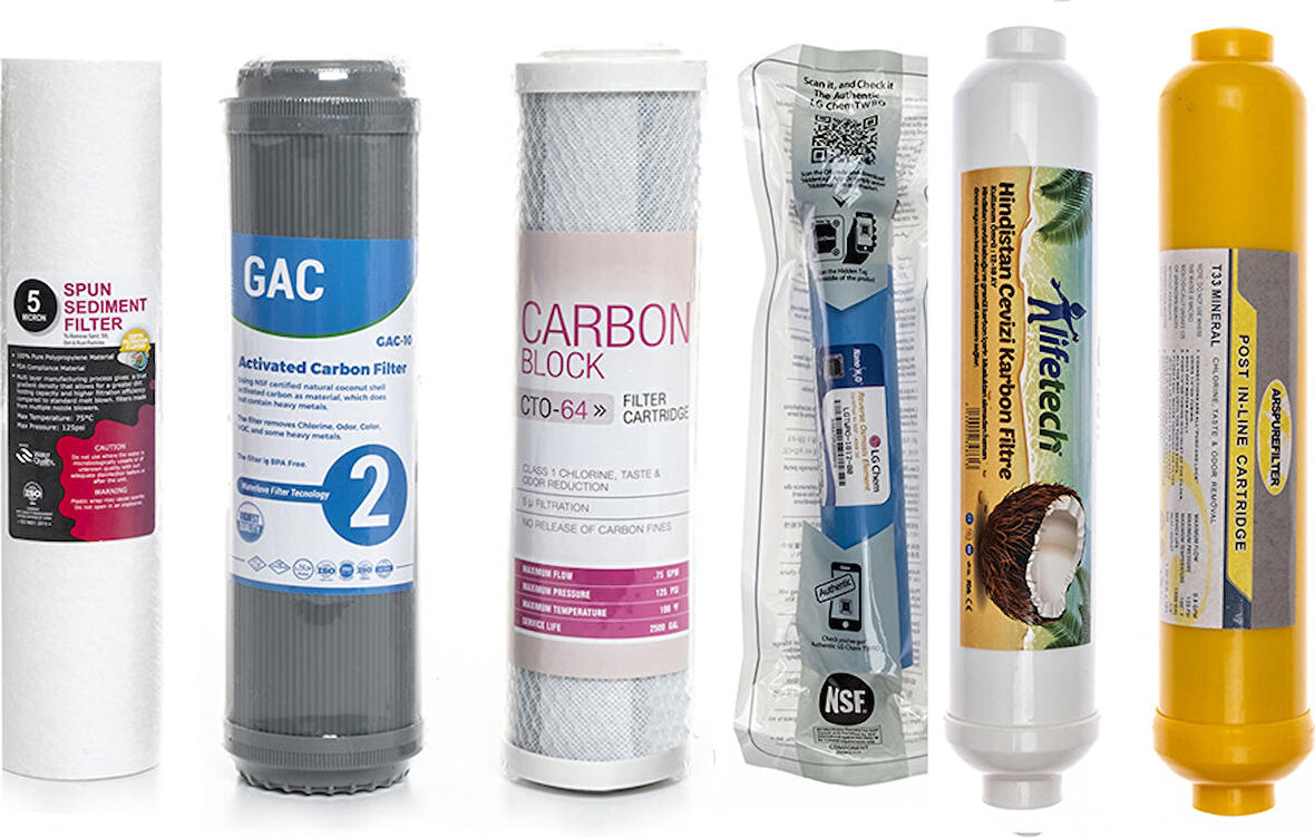 Sulook Açık Kasa Su Arıtma Cihazlarına Uyumlu 6'lı Filtre Seti Lg Membranlı