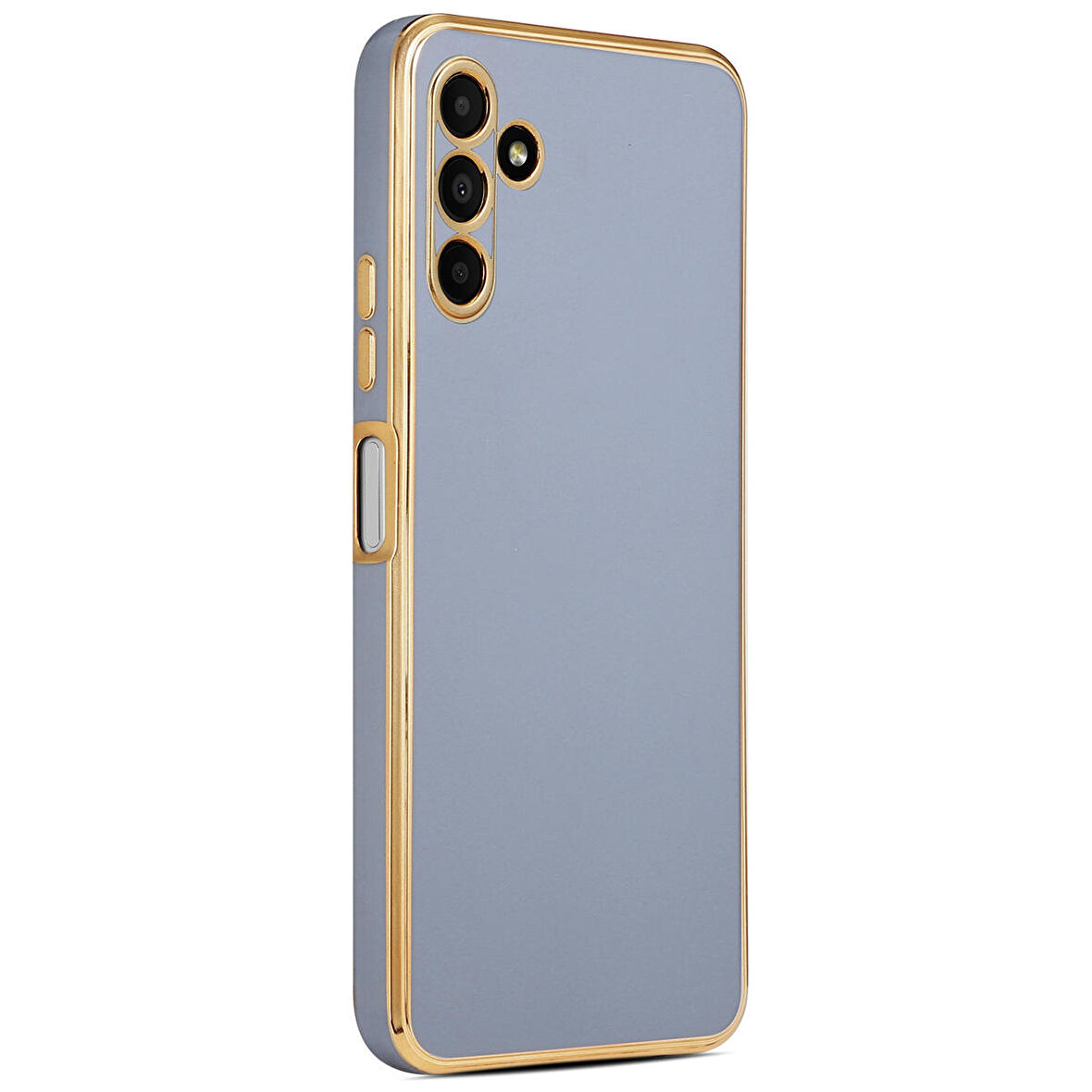 Gpack Samsung Galaxy A34 Kılıf Bark Parlak Silikon Renkli Kenarları Rose