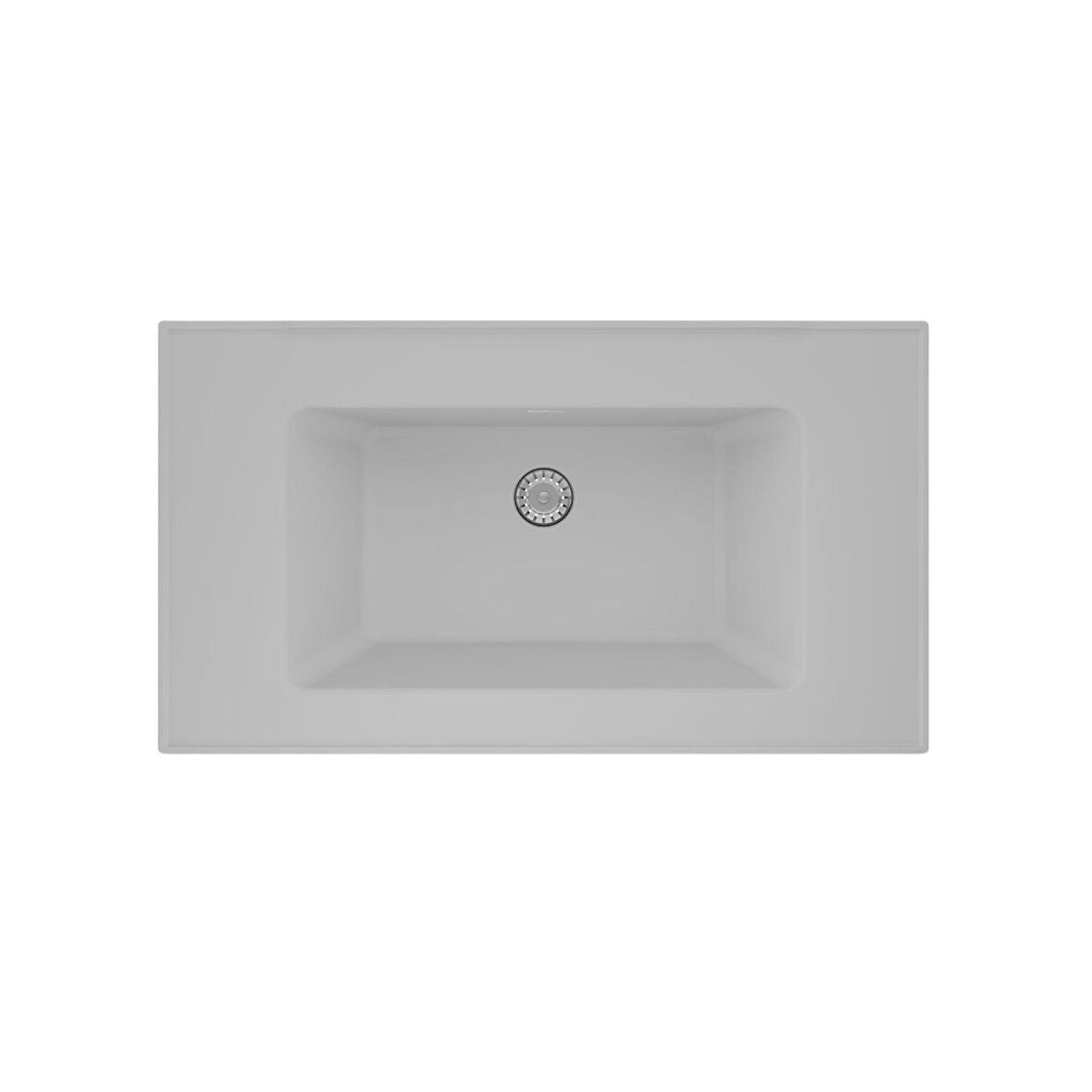 Real Stone ZENITH 80 Etajerli Beyaz Granit Banyo Lavabosu 80x45