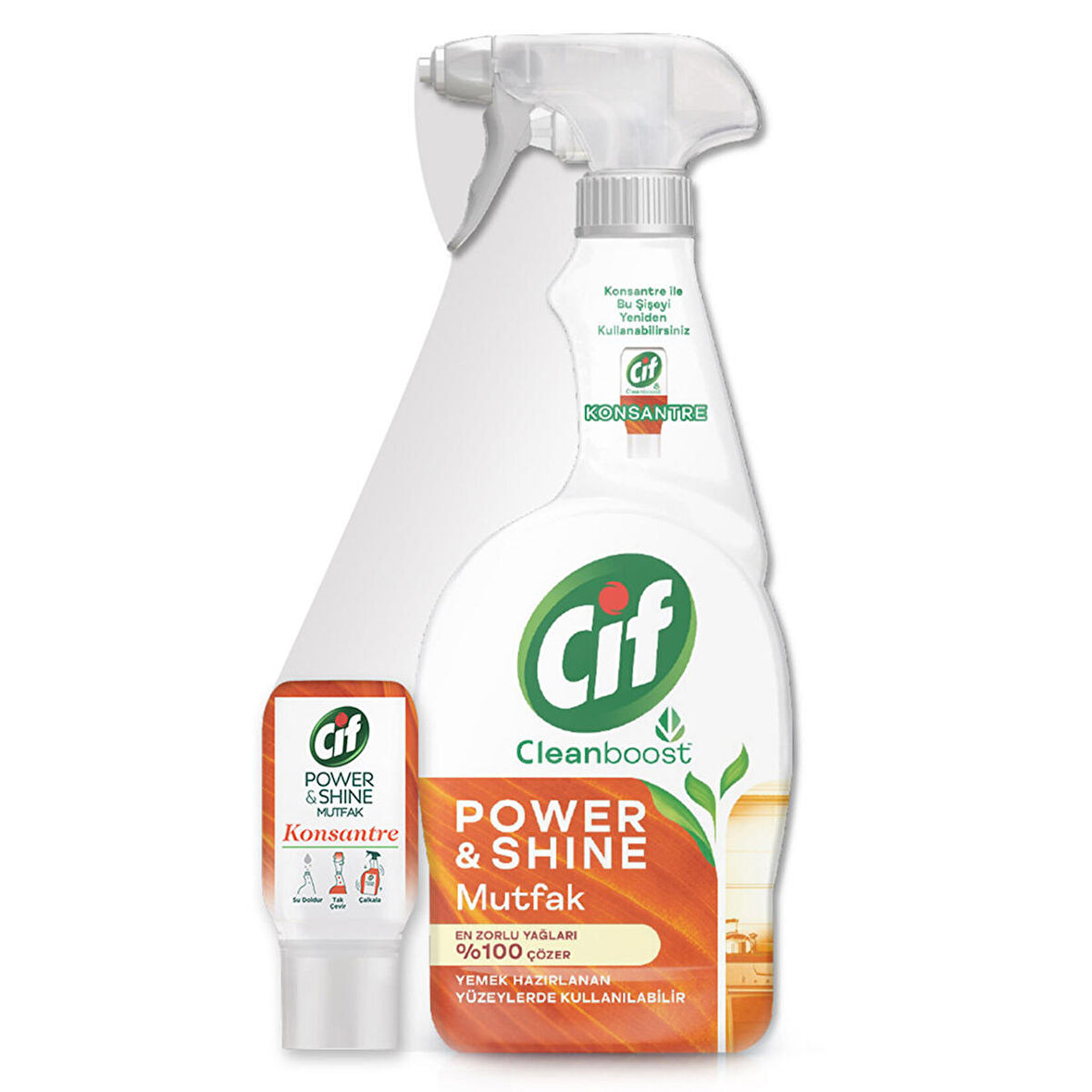 Cif Power & Shine Mutfak Sprey 750Ml + Mutfak Serum 70Ml