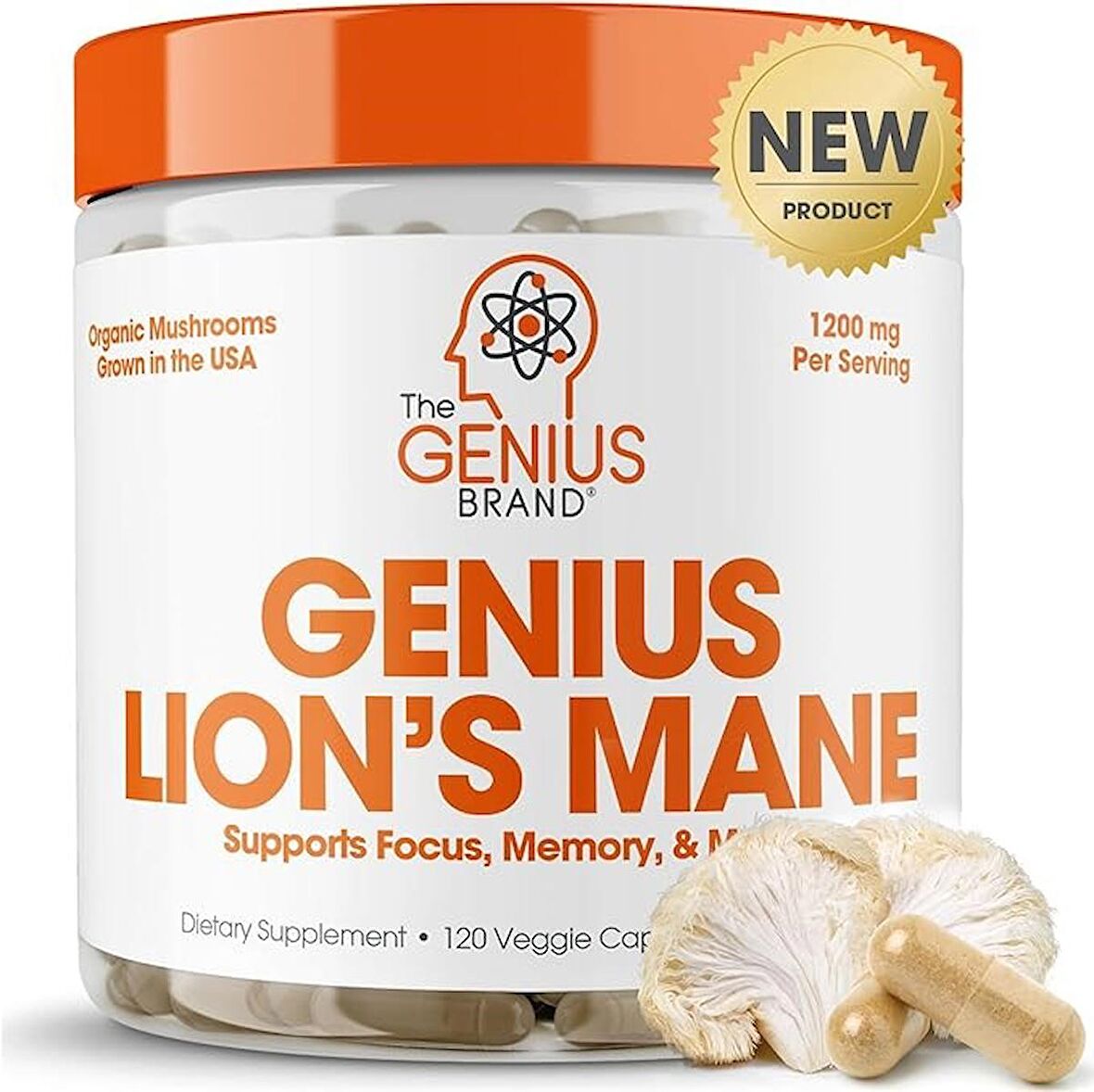 Genius Lions Mane 1200 mg 120 Kapsül