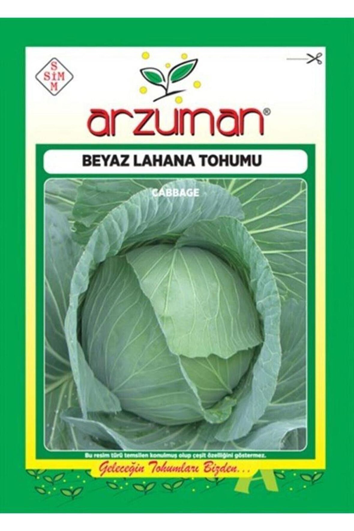 Sebze Beyaz Lahana Tohumu 10 Gr