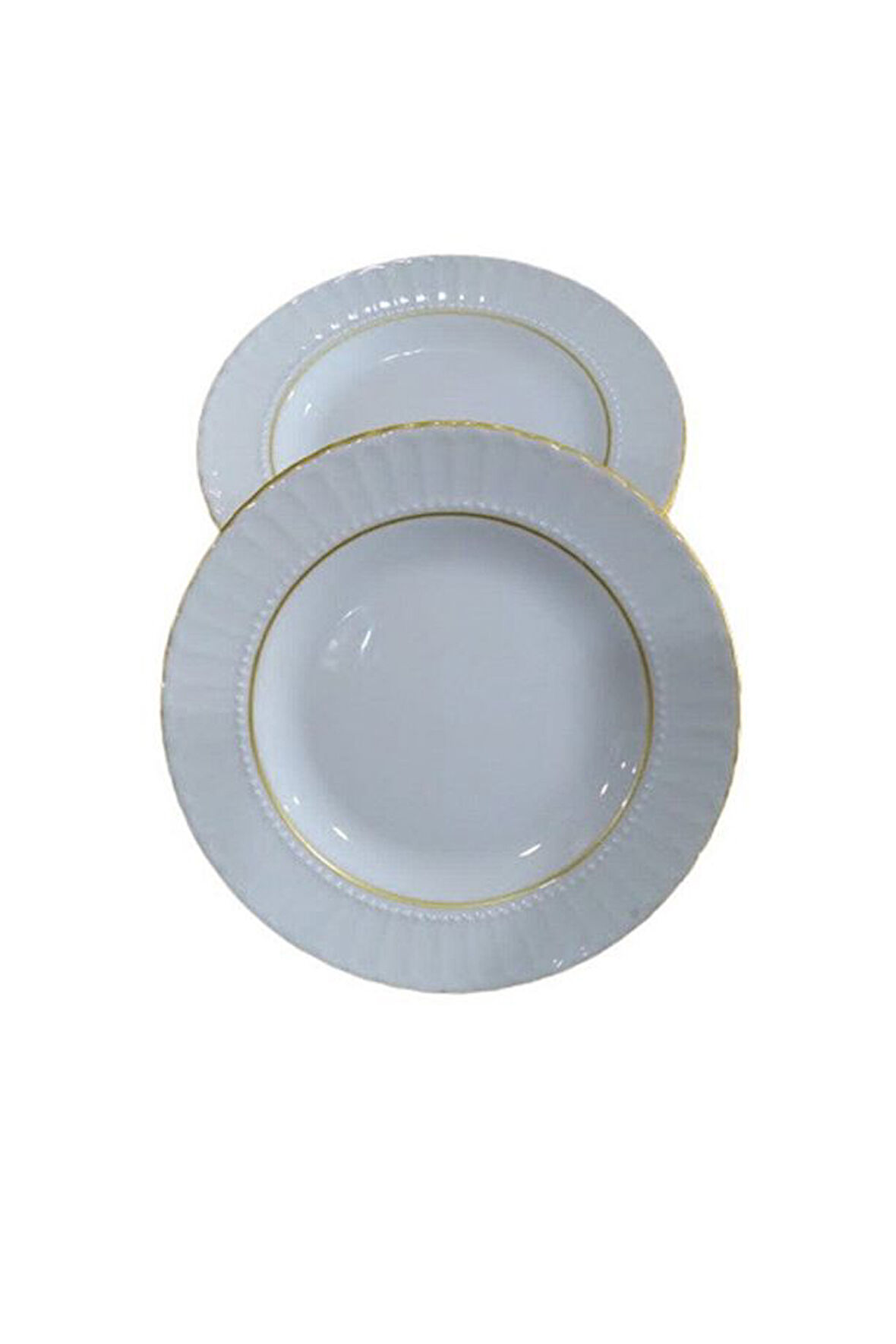 Kütahya Porselen 19 Cm Sedef Çukur Tabak 6 Lı Mat Altın SF19CK521