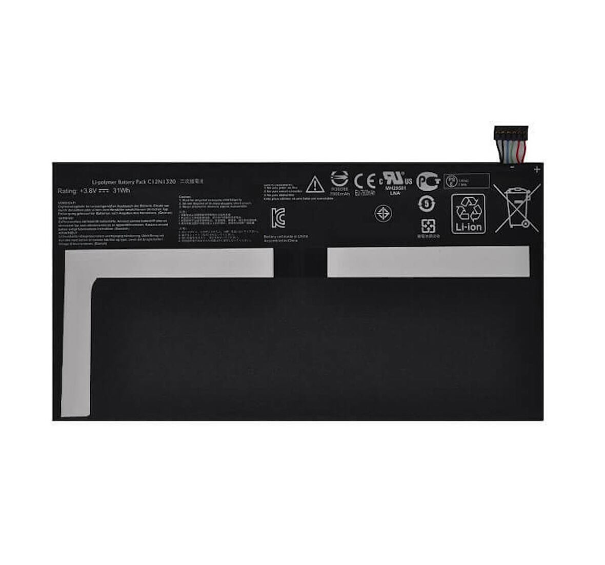 Asus Transformer Book T100TA, C12N1320 Notebook Bataryası Pili