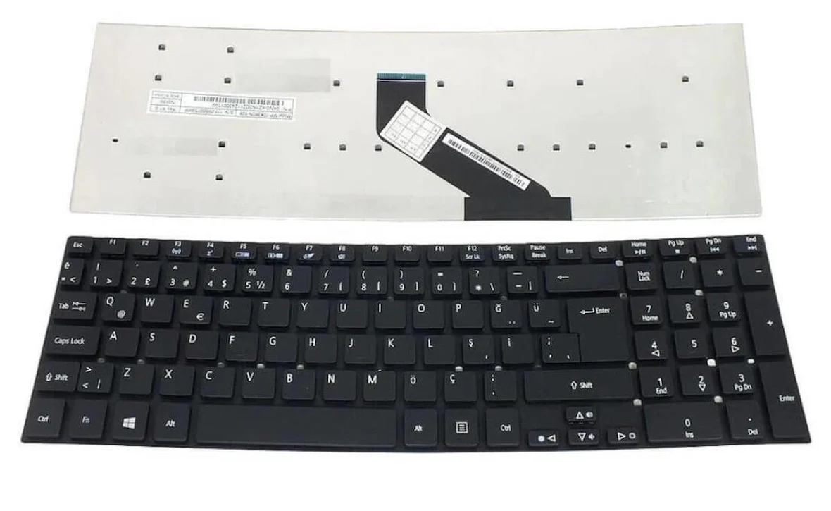 Clavier QWERTZ Allemand Pour Acer Aspire ES1-711 / ES1-711G - Noir, Neuf Ouvert