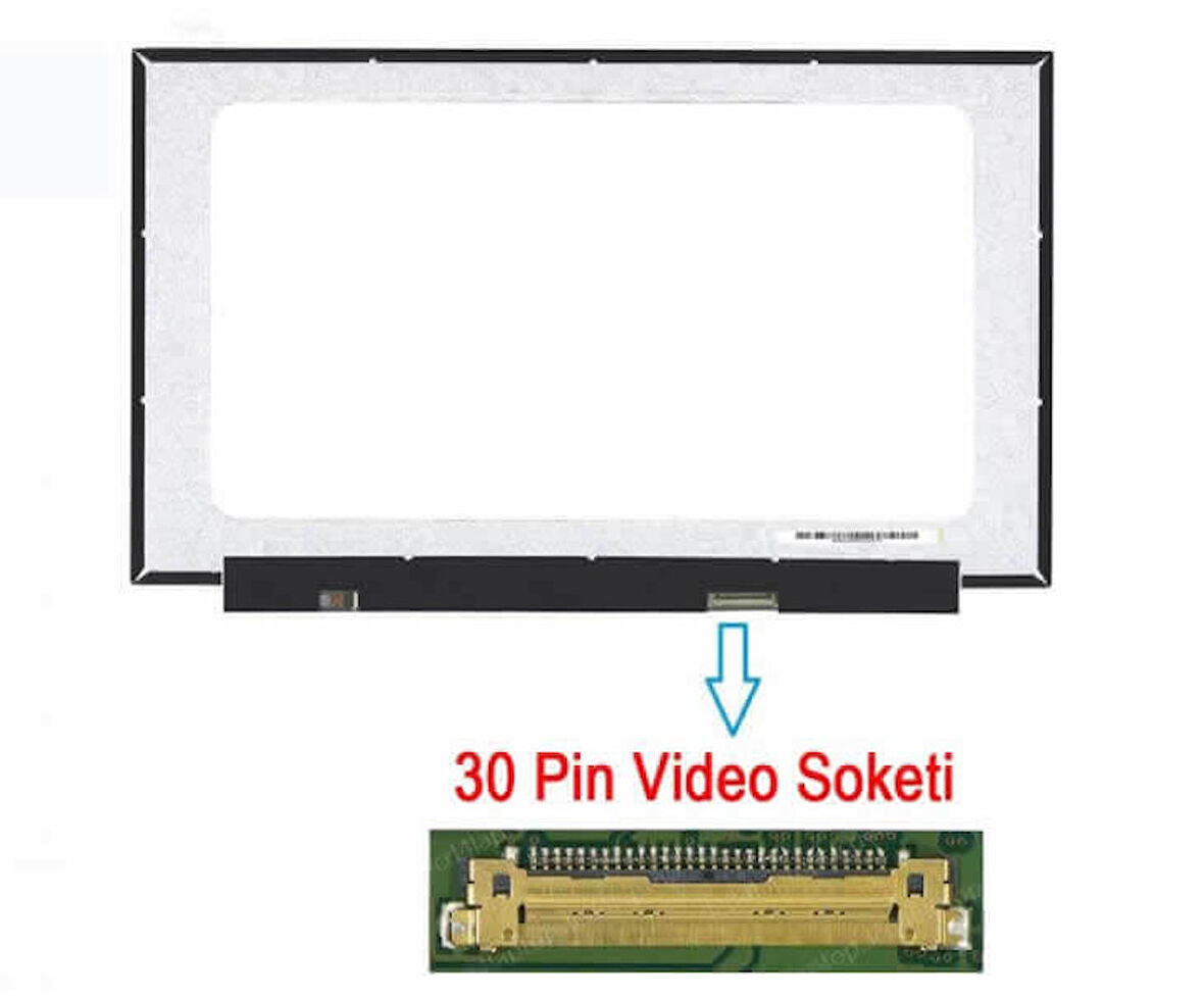 NT156FHM-N61 V8.0 15.6" 30 Pin Vidasız Notebook LCD Ekran Panel