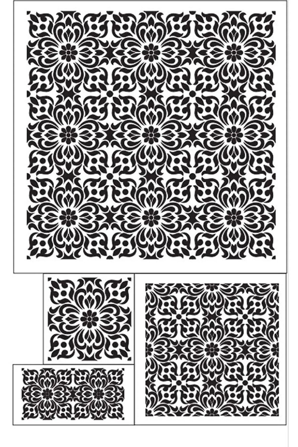 Cadence Stencıl Şablon 4'lü Set Model-11