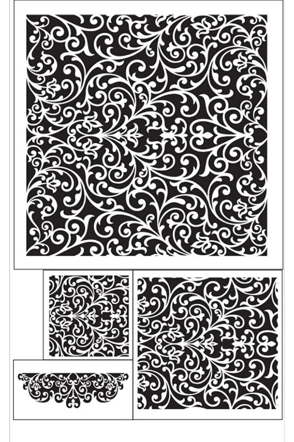 Cadence Stencıl Şablon 4'lü Set Model-12