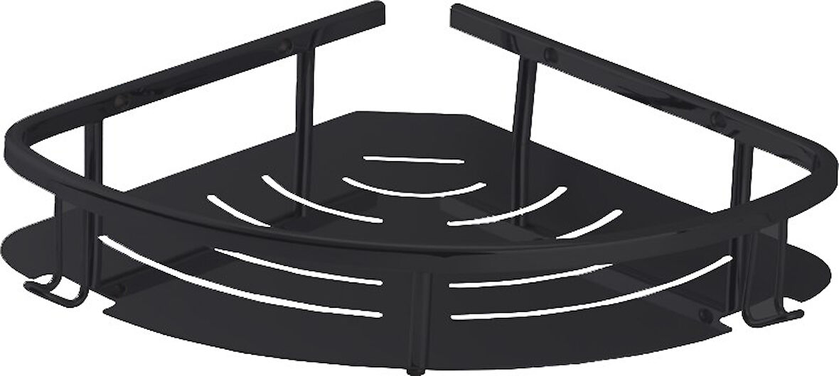 Line Bathroom Duş Malzemelik Şampuanlık Köşe 15652 Mat Siyah 180X180