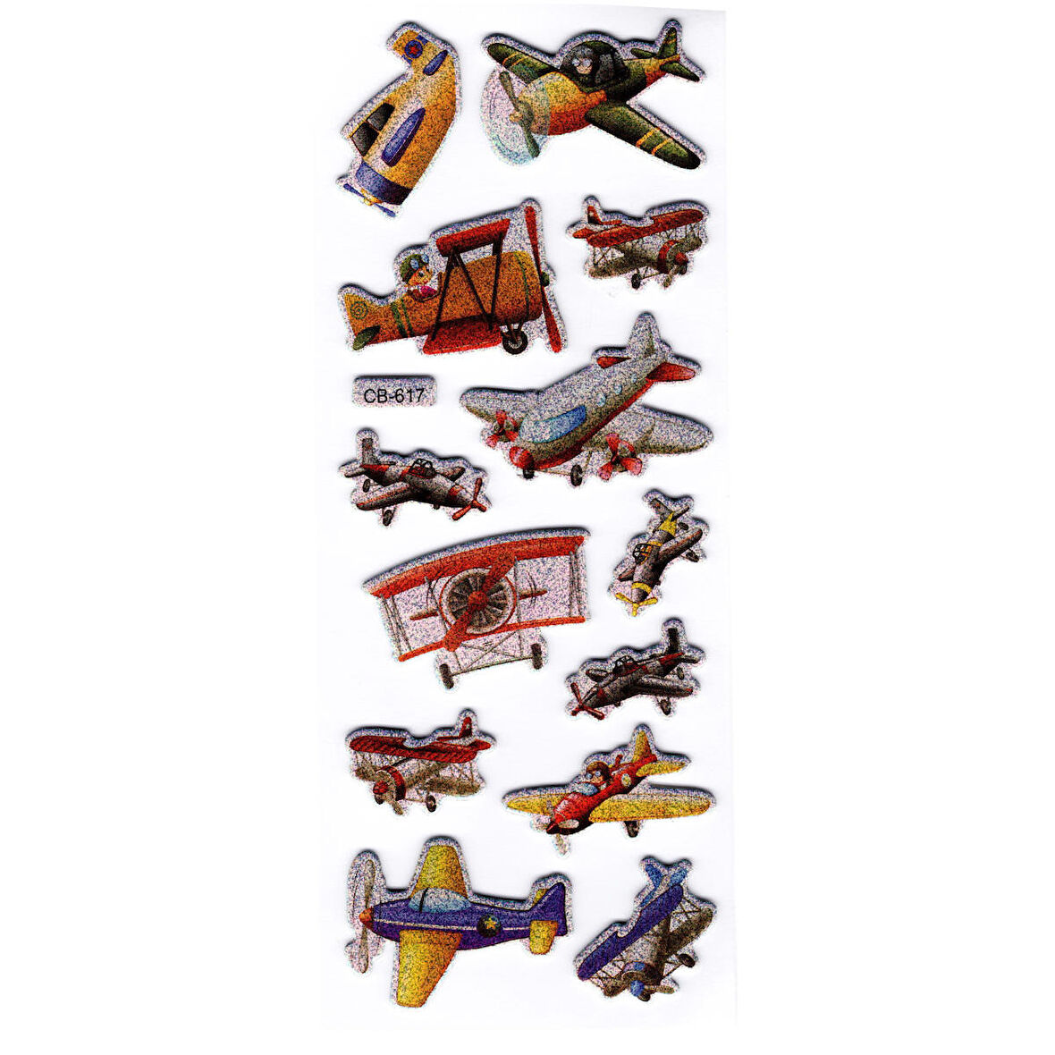 Sticker Kabartmalı Stiker Defter, Planlayıcı Uçak (cb617) 16x7 cm