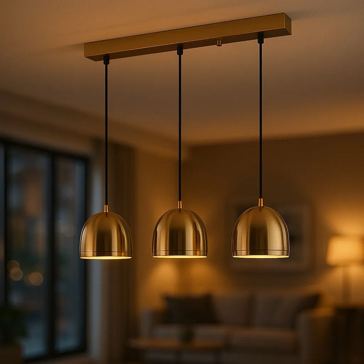 Modesco Orvieto 3'lü Dekoratif Sıralı Avize