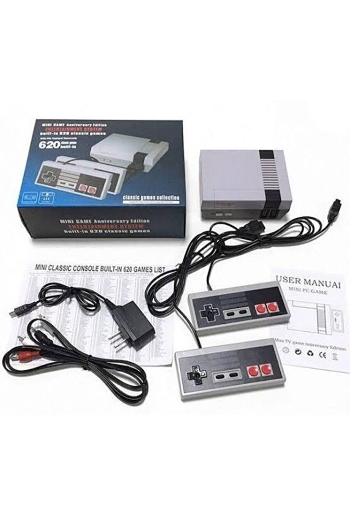 Retro Classic 620 Oyunlu Atari Game Box Tv Atarisi Çift Kollu