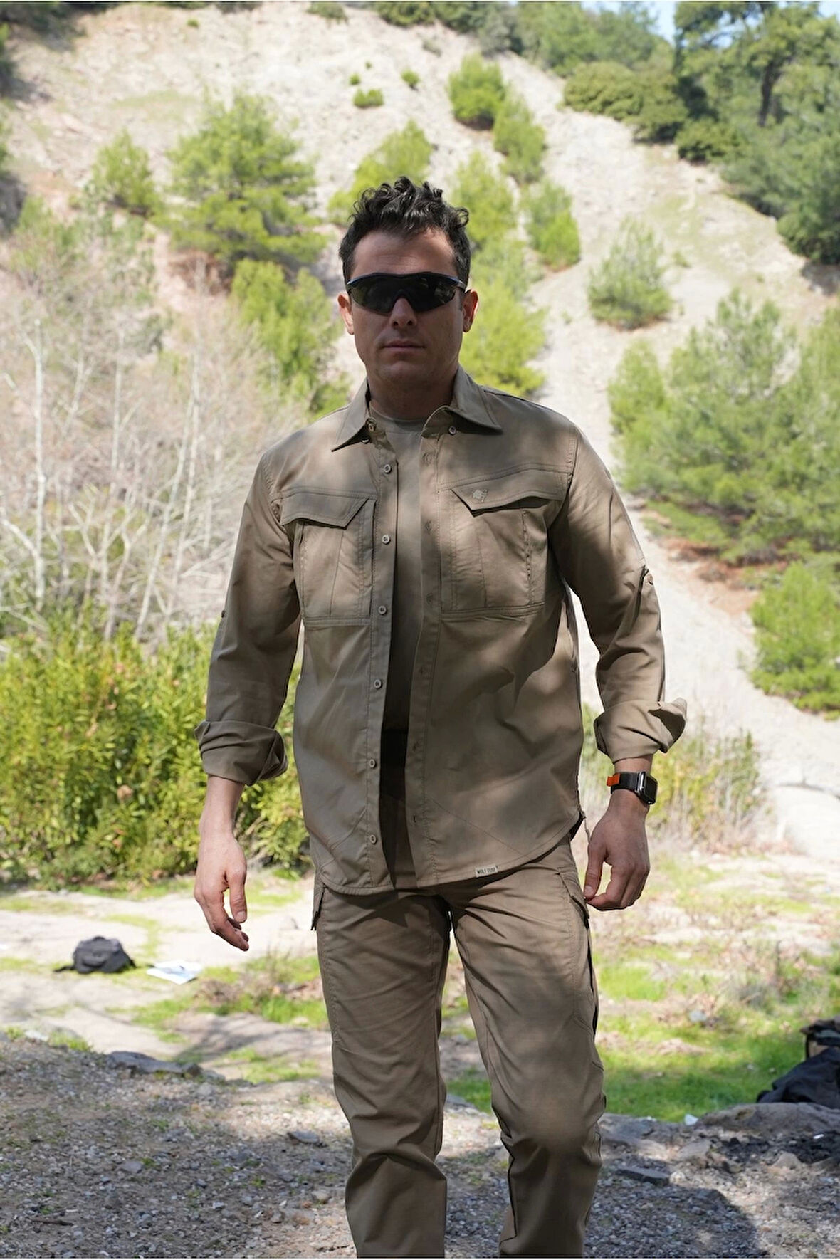 4 Cepli Dört Mevsim Terletmeyen Uzun Kollu Bej Outdoor Taktik Gömlek