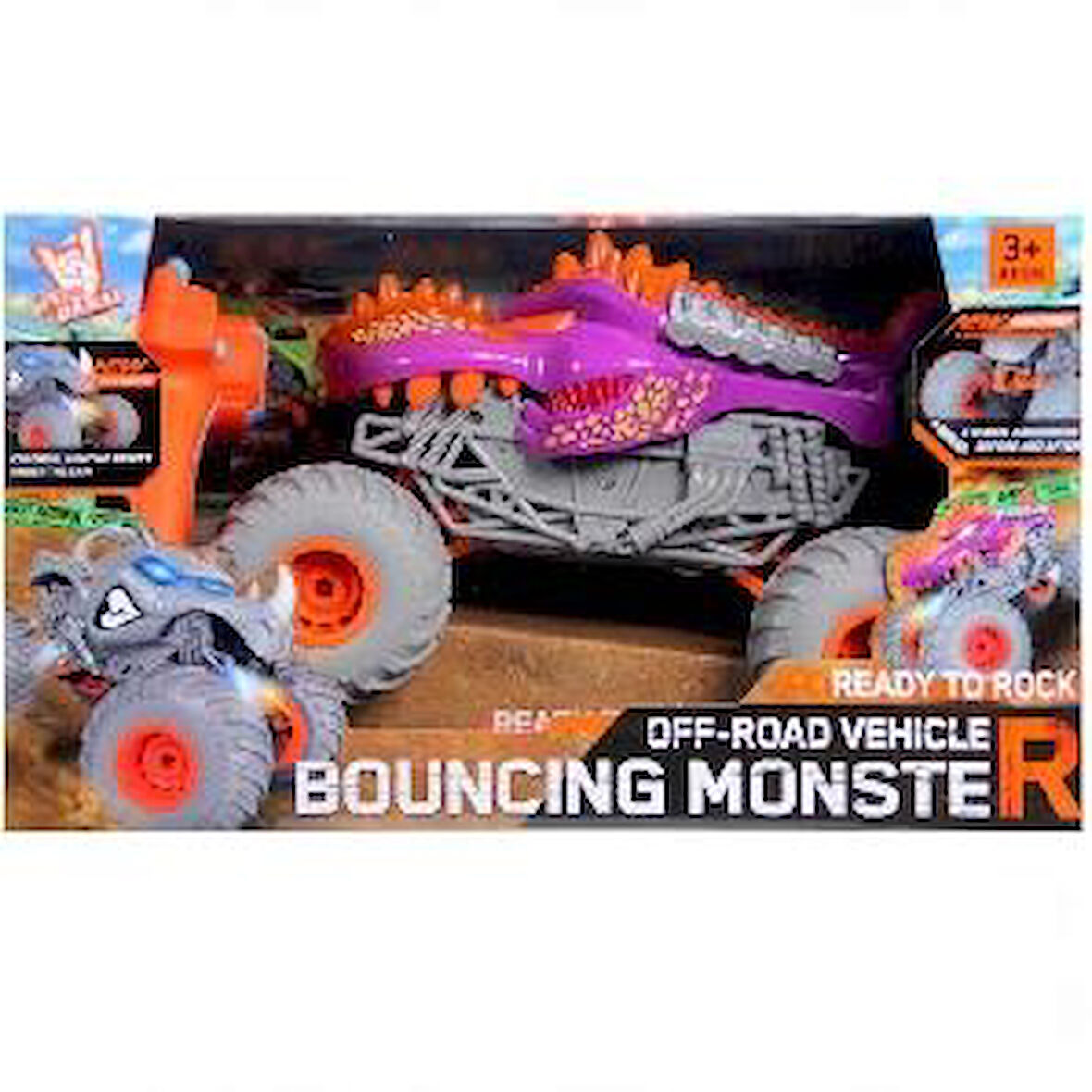 K16-41 BOUNCING MONSTER KUMANDALI ARABA 1:16 ÖLÇEK 25 cm