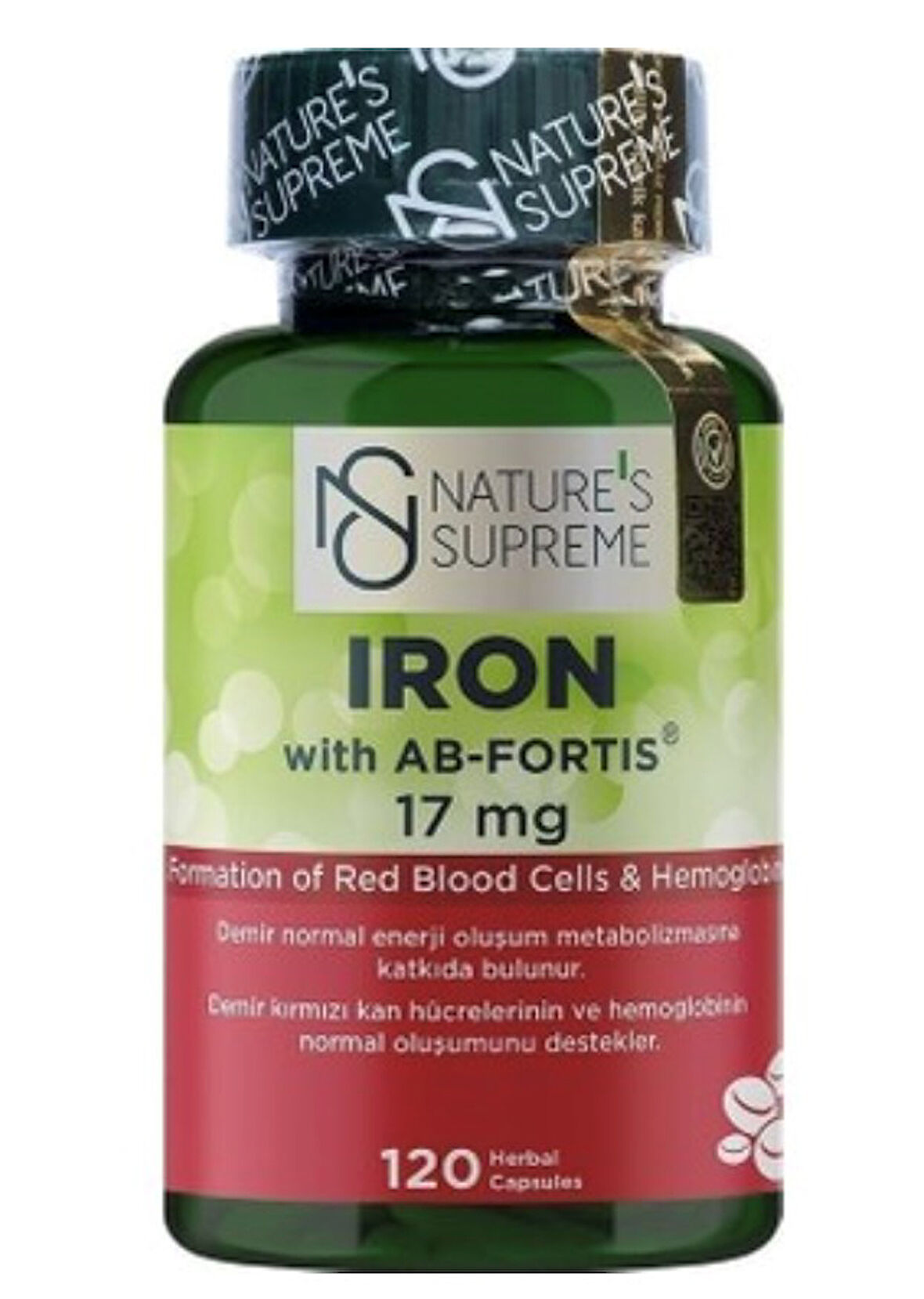 Nature's Supreme iron 17 Mg 120 Kapsül