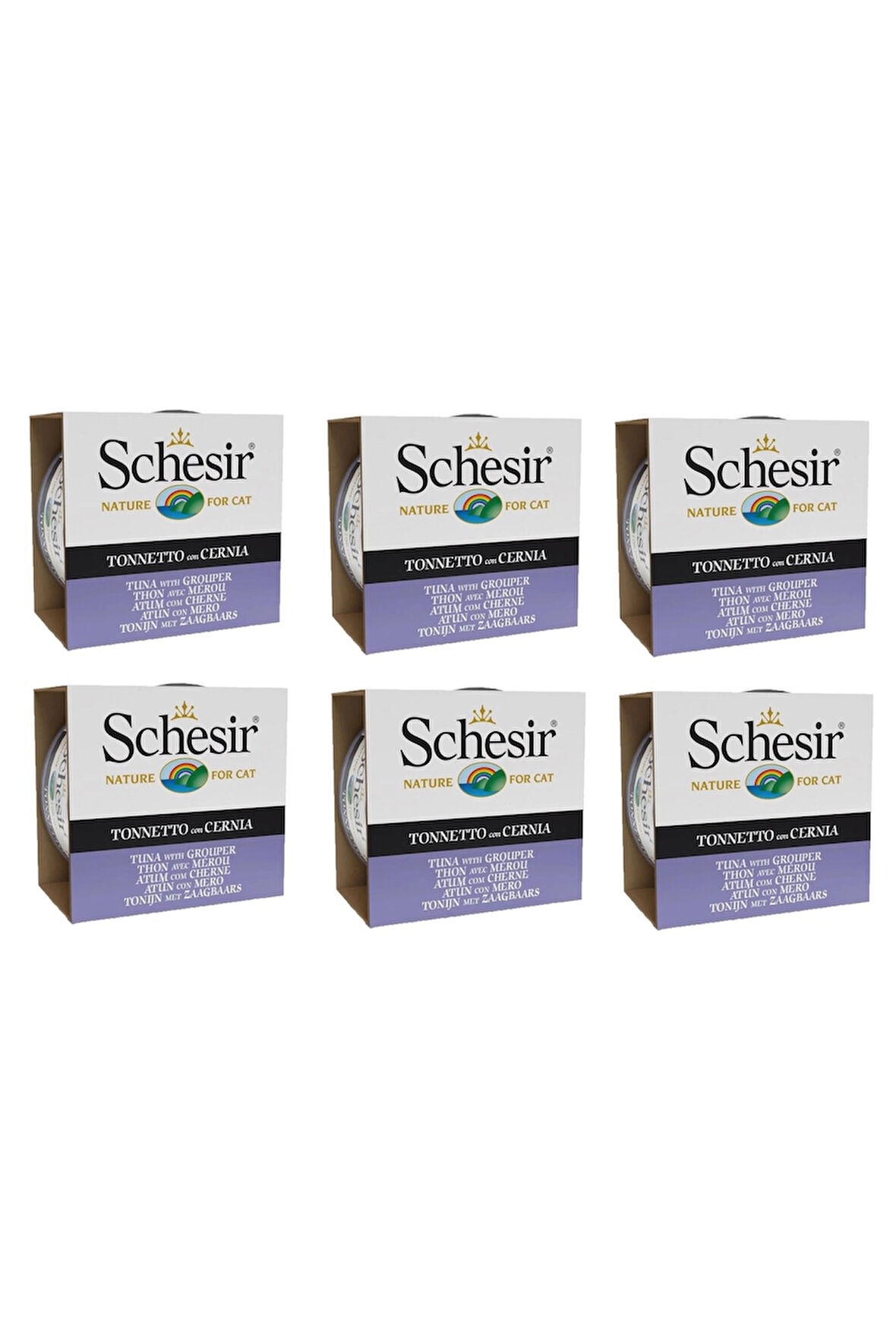Schesir Ton & Orfoz Kedi Konservesi 85 Gr. X 6 Adet