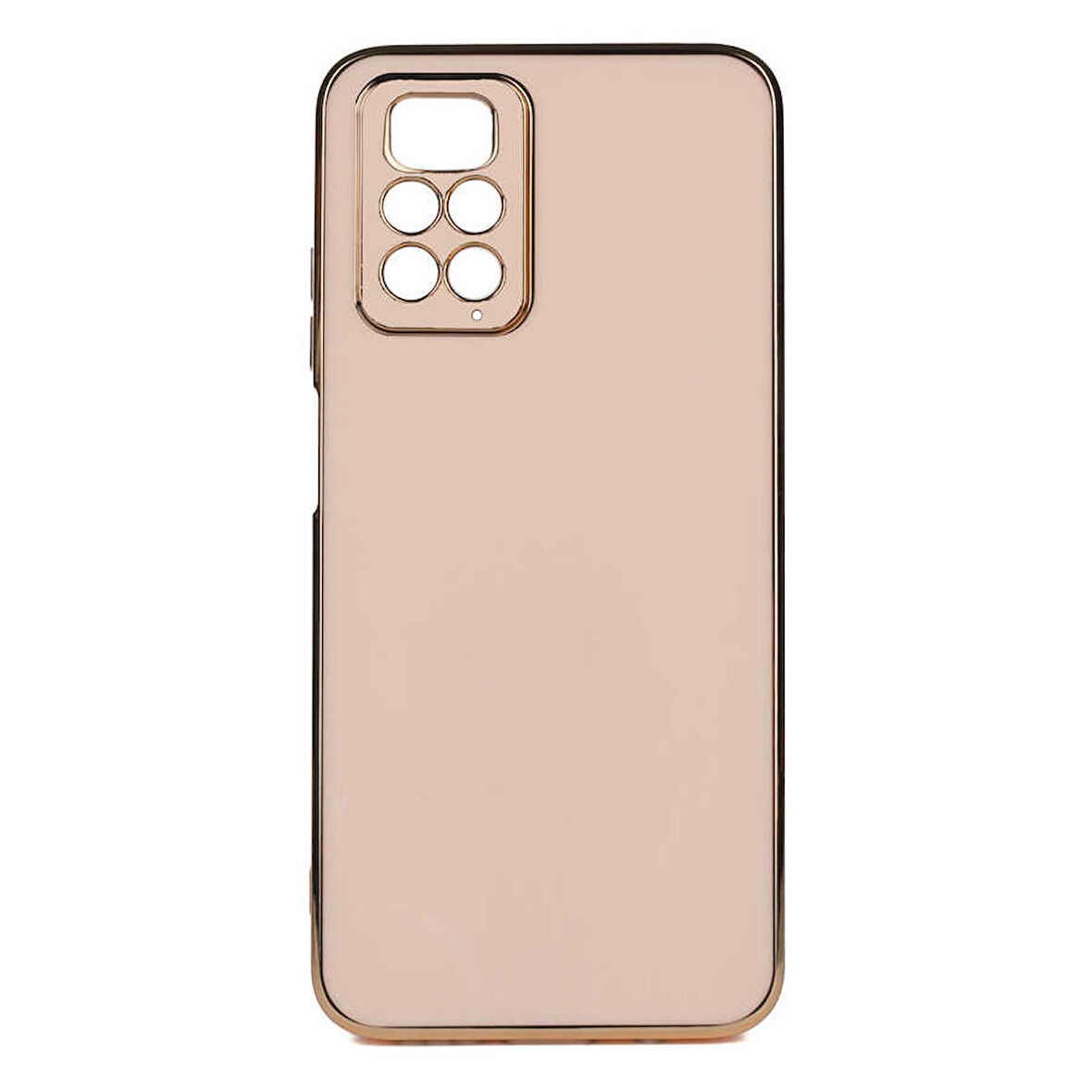 Gpack Xiaomi Redmi Note 12 Pro 4G Kılıf Bark Parlak Silikon Renkli Kenarları Rose