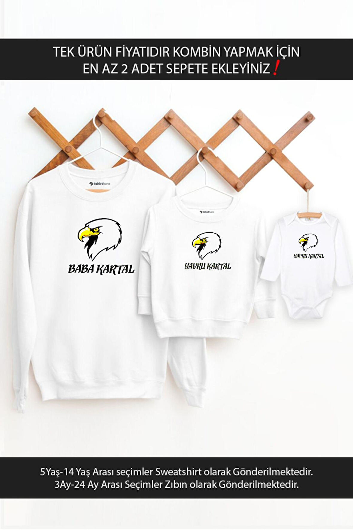Baba Oğul Kız Baba Yavru Kartal(TEK ÜRÜN FİYATIDIR KOMBİN YAPMAK İÇİN EN AZ 2 ADET SEPETE EKLEYİNİZ)