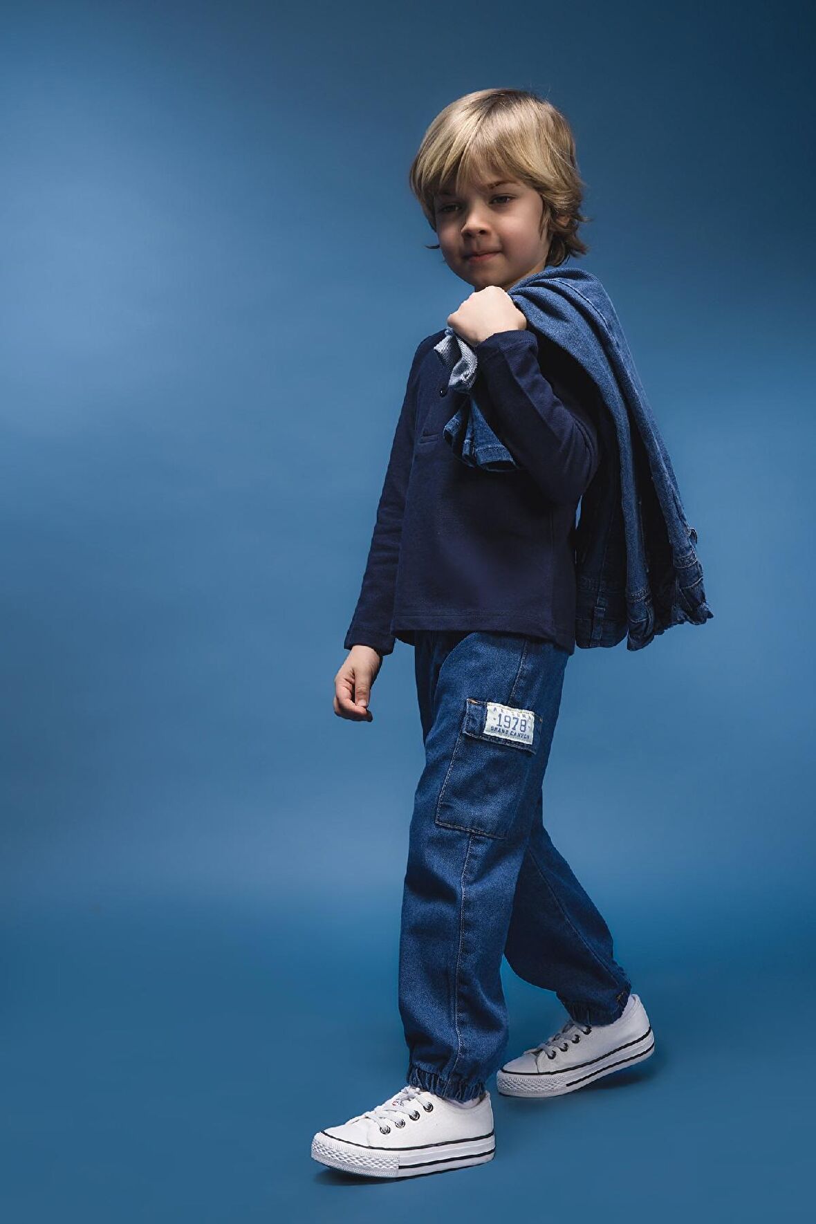 DeFacto Erkek Bebek Esnek Bantlı Paça Jean Pantolon D7769A525SPNM28