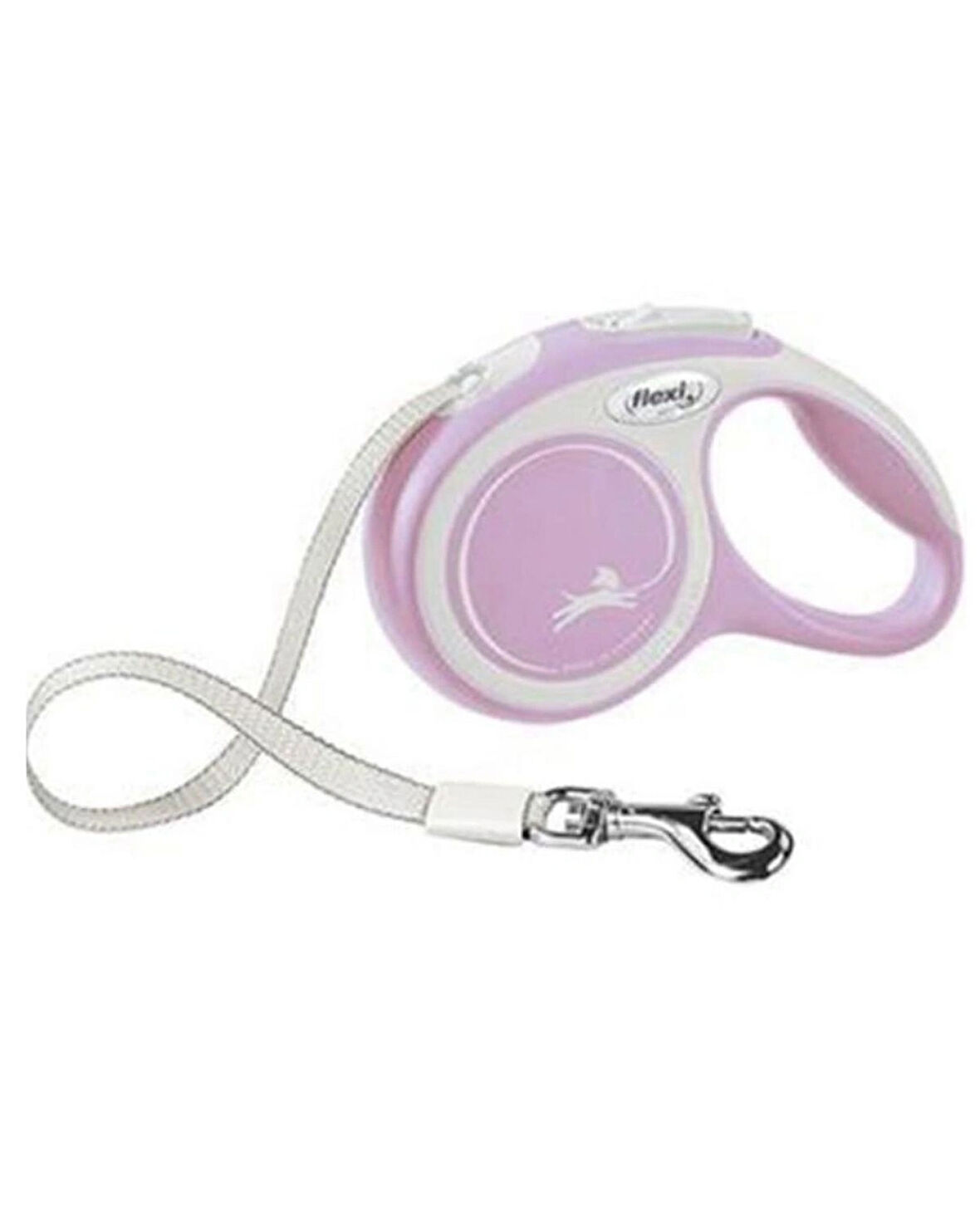 New Comfort Şerit Otomatik Köpek Gezdirme Tasması Small-S 5 Mt Max 15kg Pembe